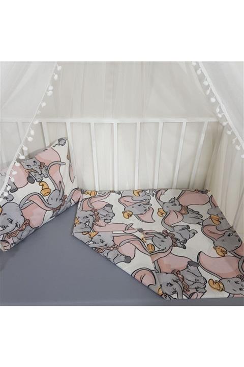 NEVRESİM ATOLYESİ Bebek Nevresim Takımı %100 Pamuk Fil Desenli