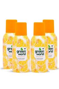 Green World 4'lü Aerosol Sprey Kolonya Mandalina 80 Derece 4x150 Ml