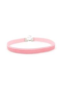 takıperest Pembe Renkli Kadife Tasma Choker Kolye