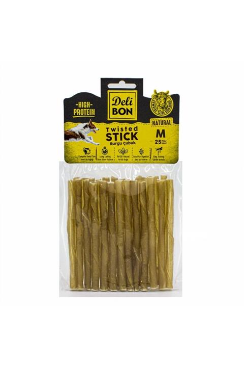 Delibon Deri Kalın Burgu Çubuk Natural 25 Adet