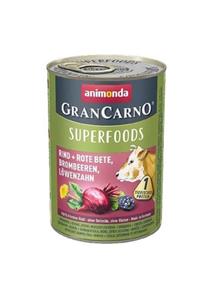 Animonda Gran Carno Superfoods Sığır Etli Pancar Ve Böğürtlenli Yetişkin Köpek Konservesi 400 Gr