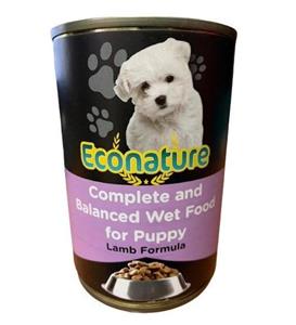 Econature Puppy Lamb Kuzu Etli Yavru Köpek Konservesi 400 Gr