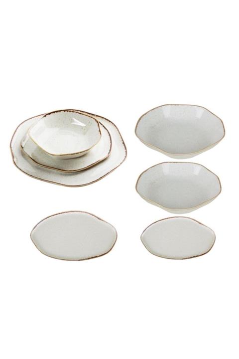 Porland Pure Seasons Bej 22 Parça 6 Kişilik Yemek Takımı