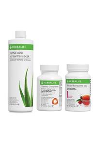 Herbalife Yağ Yakıcı Aylık Paket Ahududu Çay 50 gr + Thermo + Aloe Vera Içecek