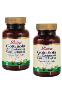 Balen Gotu Kola At Kes.üzüm Çek.ekstraktı V-3 Kap.355mg*60 2 Adet