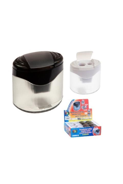 Tiko 576 Hazneli Çiftli Kalemtraş Jumbo Kapaklı (24 Lü Kutu)