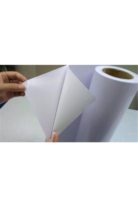 AUTOFOLYO Beyaz Folyo Parlak Lake Görünümlü Süper Kalite-sınırlı Stok 40 Cm-2 Metre