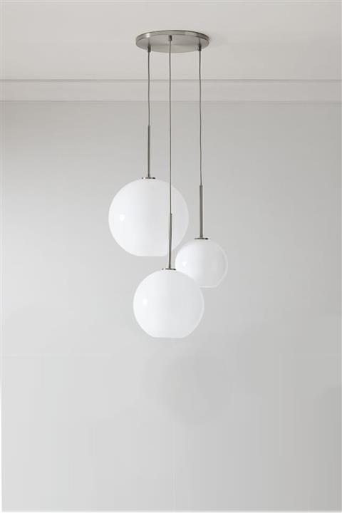 Lightica Aqua 3'lü Krom Sarkıt Avize