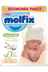 Molfix 1 Numara Yenidoğan Pure & Soft 46*4 184 Adet Bez