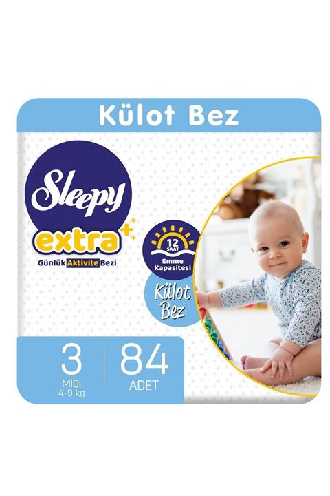 Sleepy Extra Günlük Aktivite Külot Bez 3 Numara Midi 84 Adet