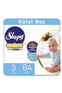 Sleepy Extra Günlük Aktivite Külot Bez 3 Numara Midi 84 Adet