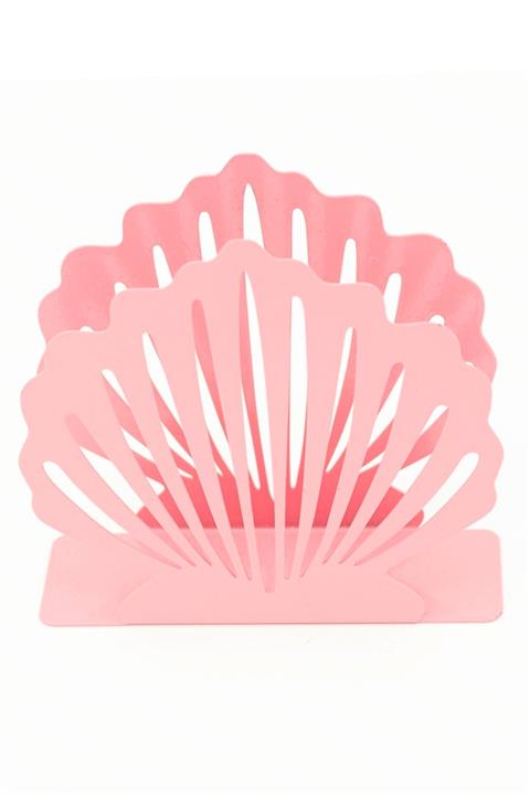 Manor Pembe Istiridye Lüks Metal Peçetelik