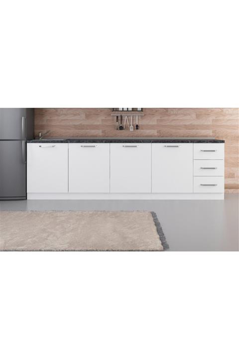 Minar 285 cm Mutfak Dolabı Beyaz 285-b2 Alt Modül