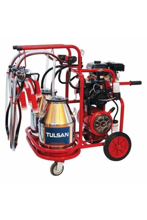 TULSAN Benzinli Ve Elektrikli Mavi Renk Çift Sağım Çift Güğüm Inek