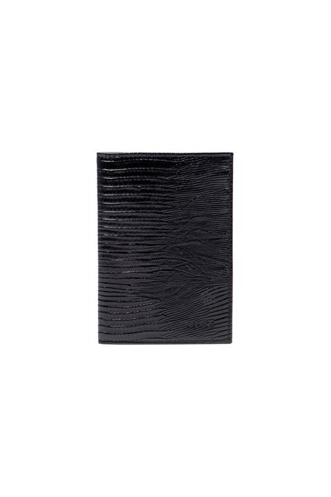 Grande 753 Deri Pasaportluk Lazer Siyah