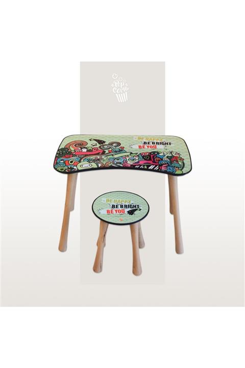 Popcorn Kids Doodles Tabureli Masa Seti (2-5 YAŞ)