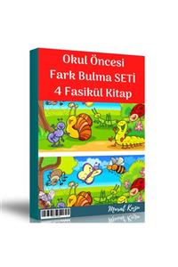 Enine Boyuna Eğitim Okul Öncesi Fark Bulma Seti (4 Fasikül Kitap)