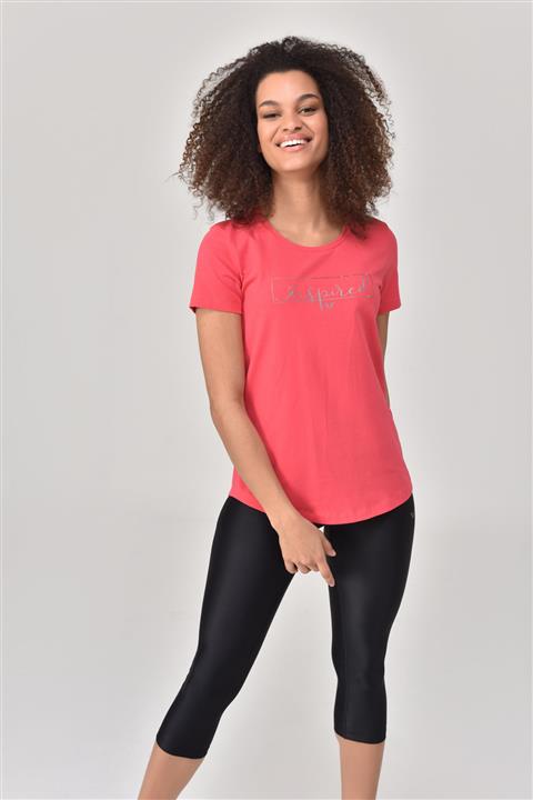 bilcee Pembe Kadın T-Shirt GS-8615