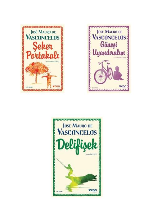 Can Yayınları Jose Mauro De Vasconcelos - Şeker Portakalı / Güneşi Uyandıralım / Delifişek 3 Kitap Set