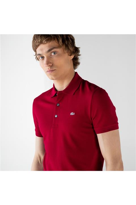 Lacoste Erkek Slim Fit Bordo Polo PH4014