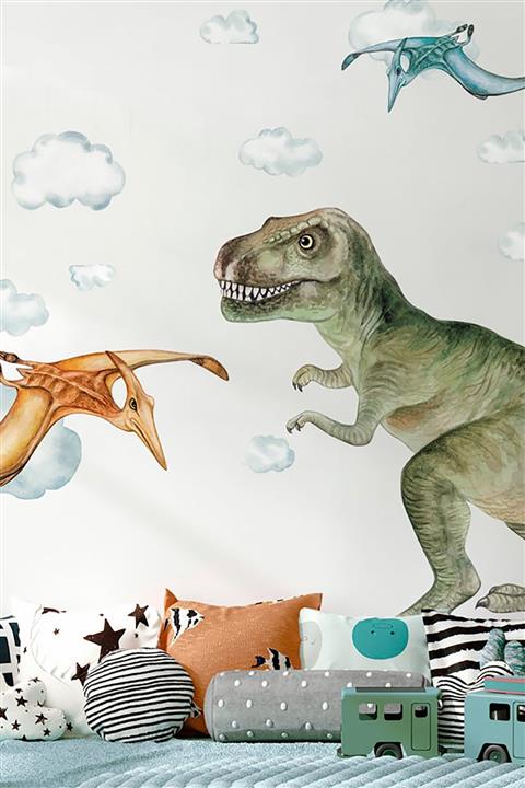 TUGİBU Dinozor Duvar Sticker Seti