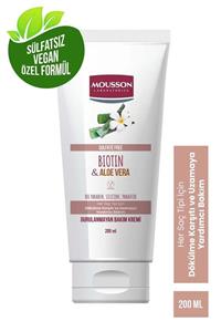 Mousson Biotin Ve Aloe Vera Içeren Dökülme Karşıtı +uzamaya Yardımcı Sülfatsız Durulanmayan Saç Kremi 200 Ml