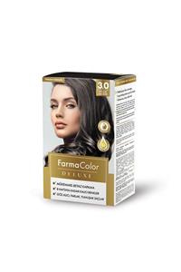 Farmasi Farmacolor Deluxe Saç Boyası Koyu Kahve 3.0