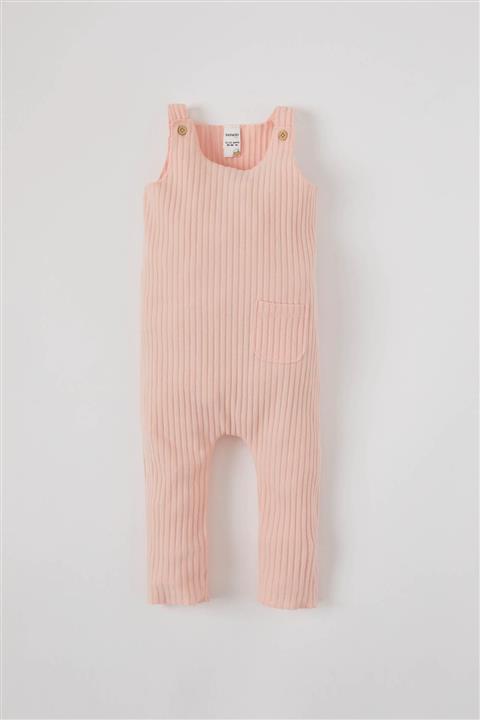 DeFacto Kız Bebek Kolsuz Fitilli Örme Tulum