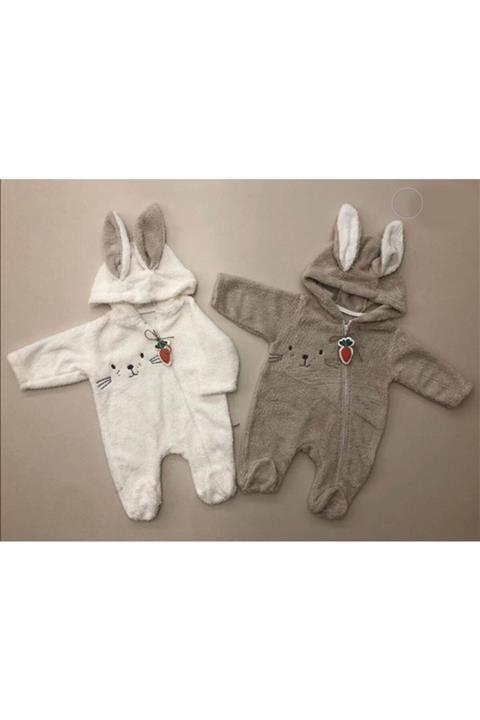 Bebbemini Bebe Tulum Erkek / Kız Krem