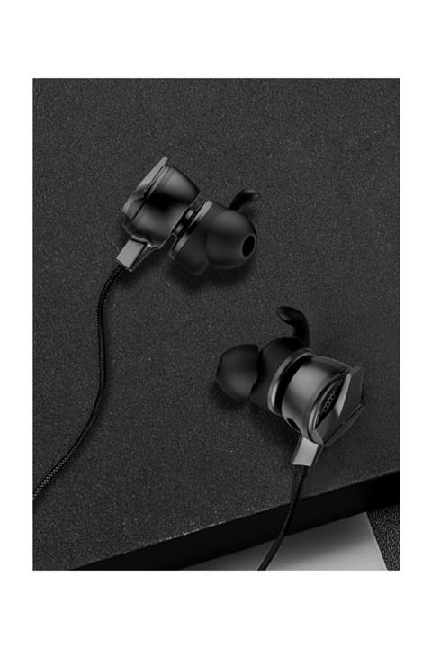 Baseus Gamo H15 3.5mm Mikrofonlu Pubg Oyuncu Kulaklığı Siyah