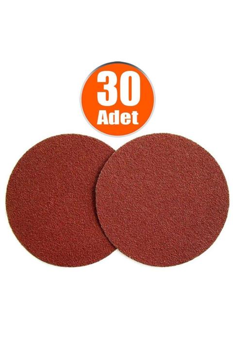 Badem10 30 Adet Cırt Zımpara Spiral Avuç Taşlama 115 Mm (120 Kum)