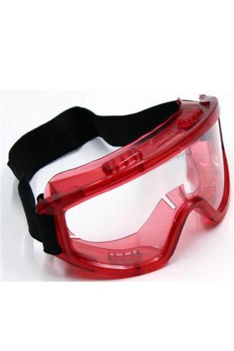Batu Legent Tam Koruma Çapak Iş Güvenliği Gözlük Kırmızı