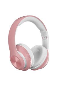 BilgeTech Wireless Headset P38 Bluetooth 5.0 High Quality Sound Katlanabilir Kulaküstü Kulaklık Pembe