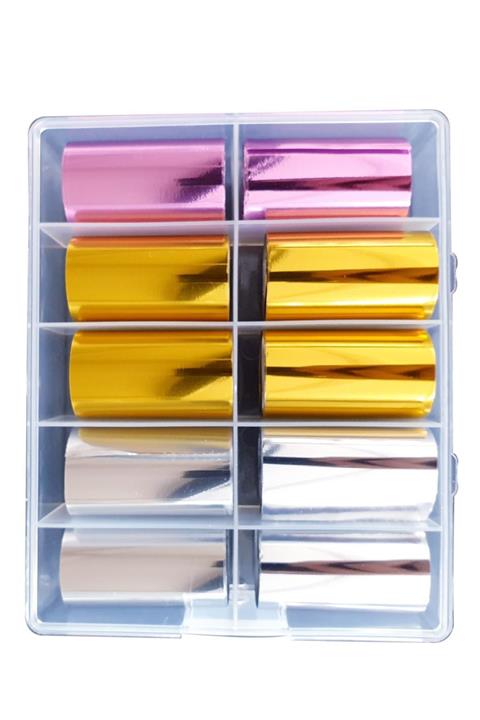 MOZIUR Tırnak Süsü Folyo Sticker F-10