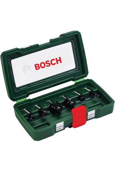 Bosch Freze Ucu Seti, Yeşil, 6 Adet