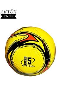 AKYÜZ STORE Futbol Topu Dikişli No 5 - Sarı