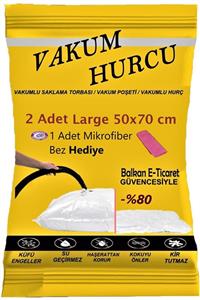 Vakum Hurcu 2'li Set Large 50x70 Cm Vakumlu Hurç - Vakumlu Poşet -