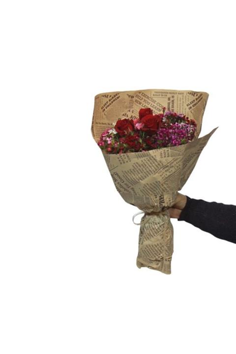 Çiçek Yolla Kırmızı Güllü Bahar Buketi