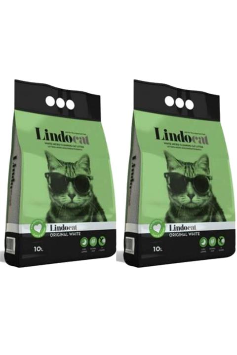Lindo Cat Lindocat Kokusuz Bentonit Topaklanan Ince Taneli Kedi Kumu 10 Lt 2 Adet (17,2 Kg)
