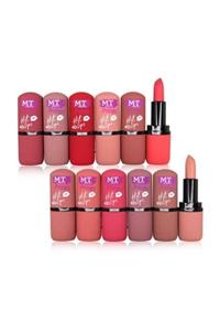 Makeuptime Mt Matte 4d Hot Lips 12'li Ruj Seti