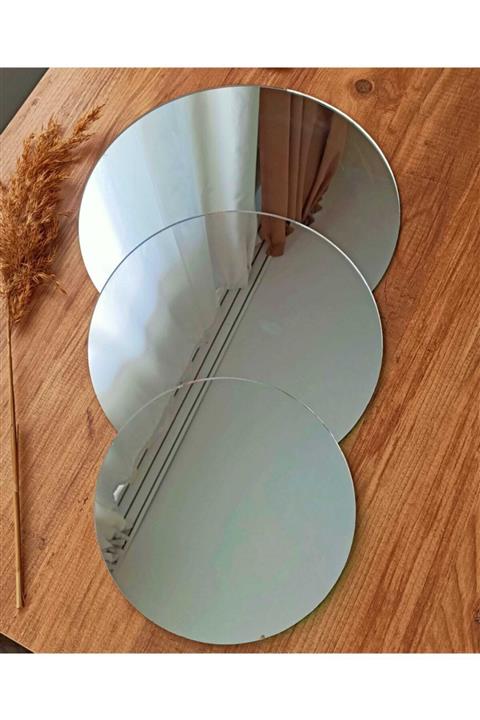 Femina Design Dairesel Kesilmiş 3 Lü Makrome Ayna Seti
