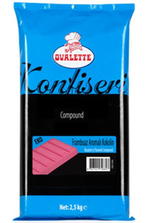 Katsan Ovalette Ovalette Frambuaz Aromalı Eko Kuvertür 2.5kg