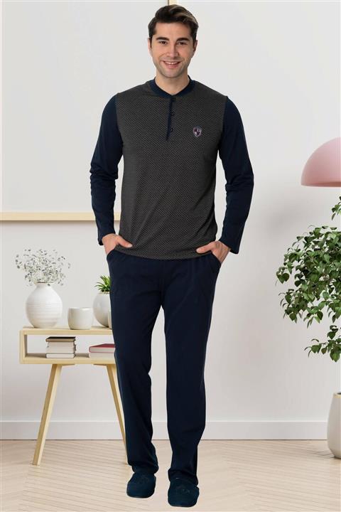By Mecit Pijama Büyük Beden Erkek Pijama Takımı Mecit 2776