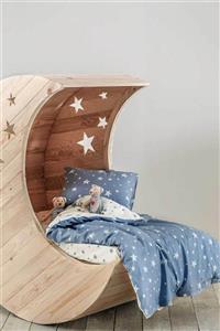 Hibboux Star Bebek Nevresim Seti - Blue