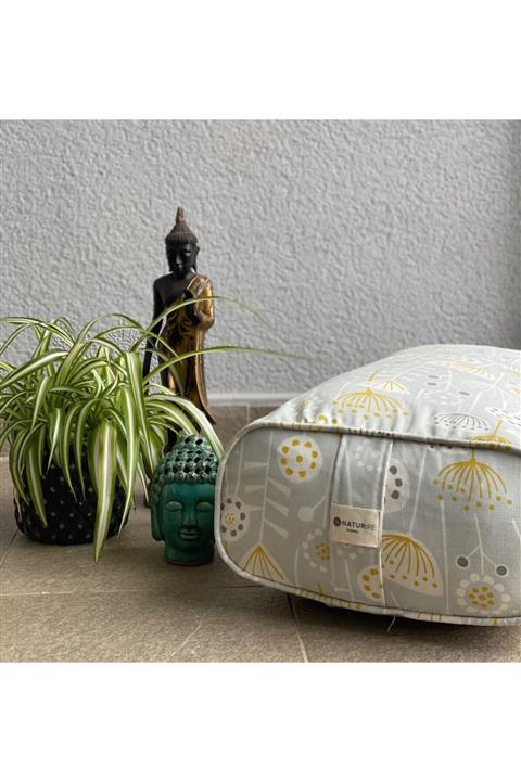 Naturre Pamuk Dolgulu Dikdörtgen Bolster