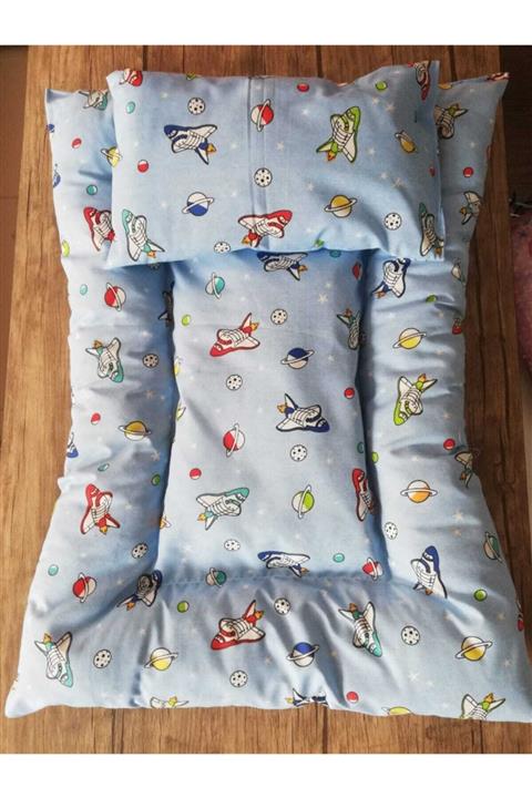 Donino Baby Çocuk Minder Desenli Mavi