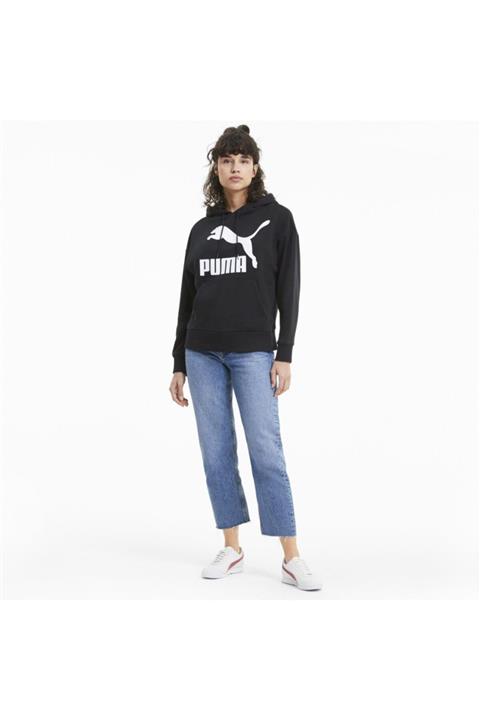Puma Classics Logo Kapüşonlu Kadın Sweatshirt - 59763801