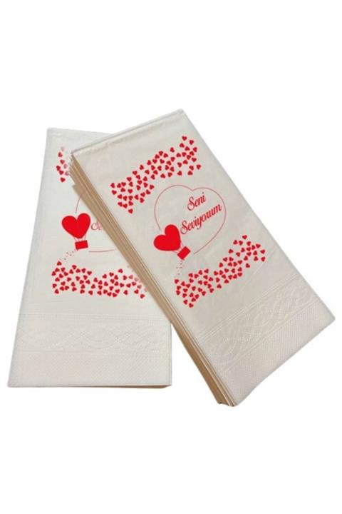 Soft Kağıt Sevgililer Günü Özel Peçete 15'li Paket