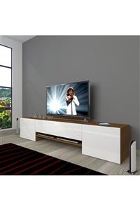 Decoraktiv 1e1 Mdf 180 Tv Ünitesi Tv Sehpası Ceviz Beyaz