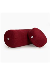 Nui Yoga Bordo Bolster & Meditasyon Minderi 30 x 70 cm / 33 x 11 cm